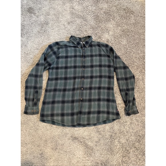 Barbour X Steve Mcqueen Holman Check Twill Long Sleeve Shirt Size XL Men's - Picture 1 of 6